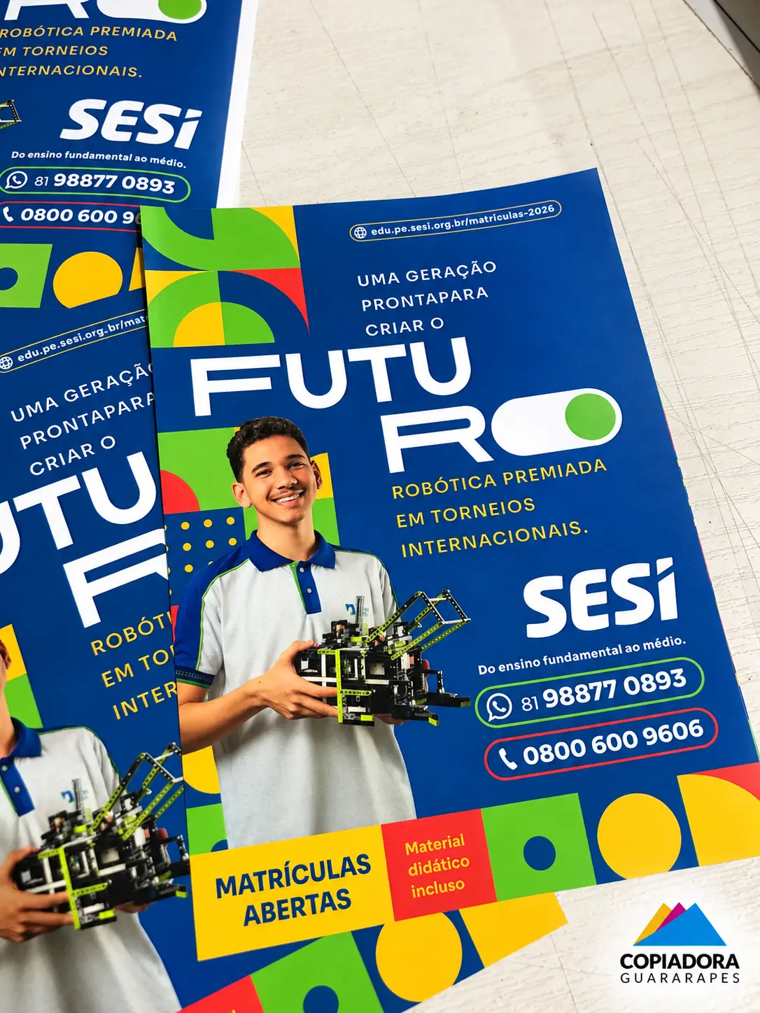 Panfletos de matrículas — SESI