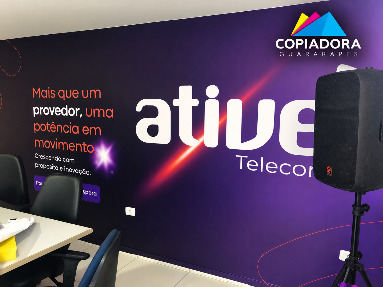 Painel de parede — Ative Telecom
