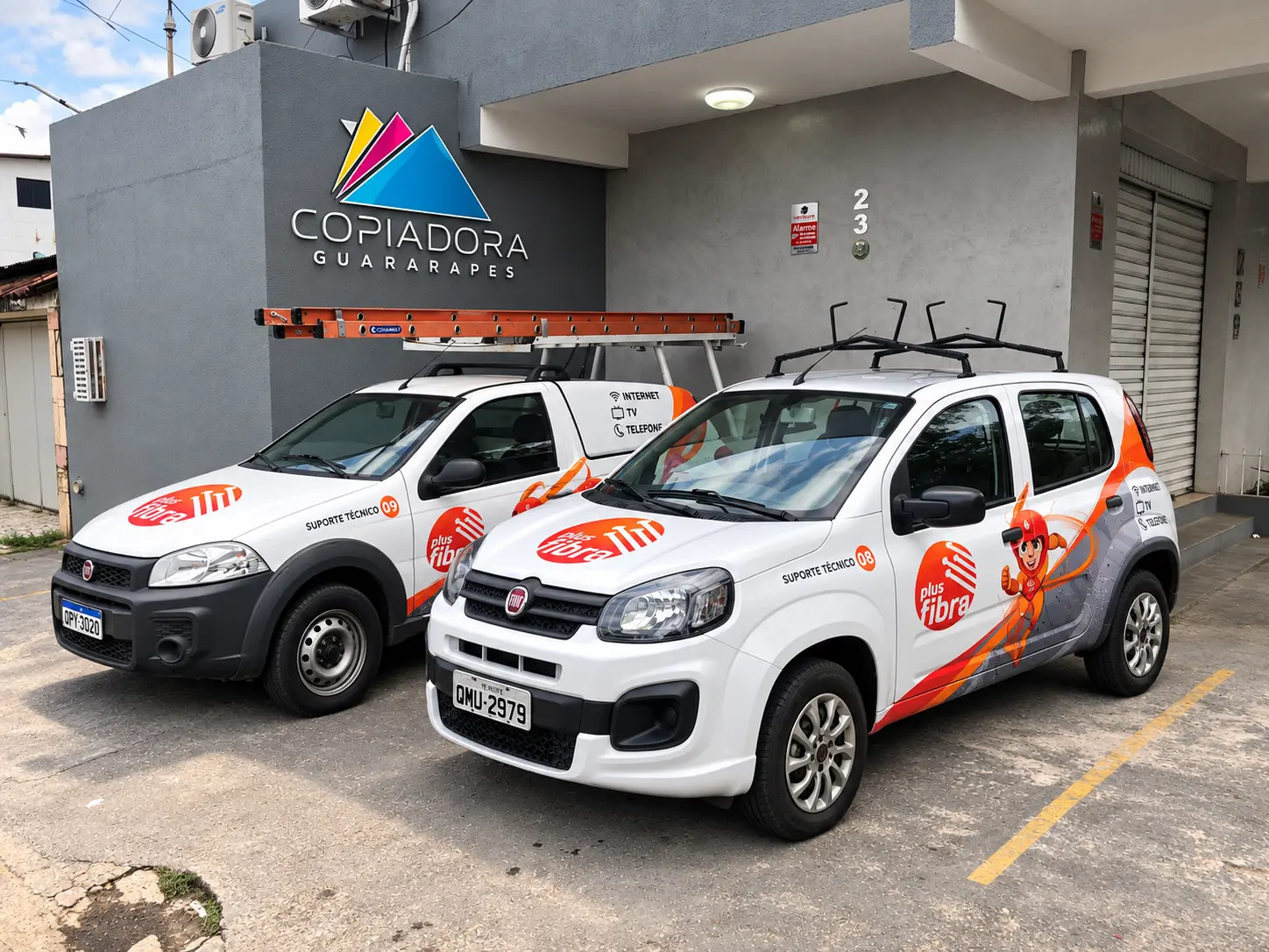 Frota de atendimento — Plus Fibra