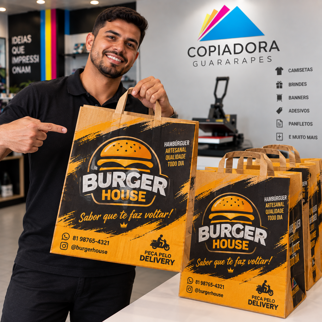 Sacola delivery — Burger House