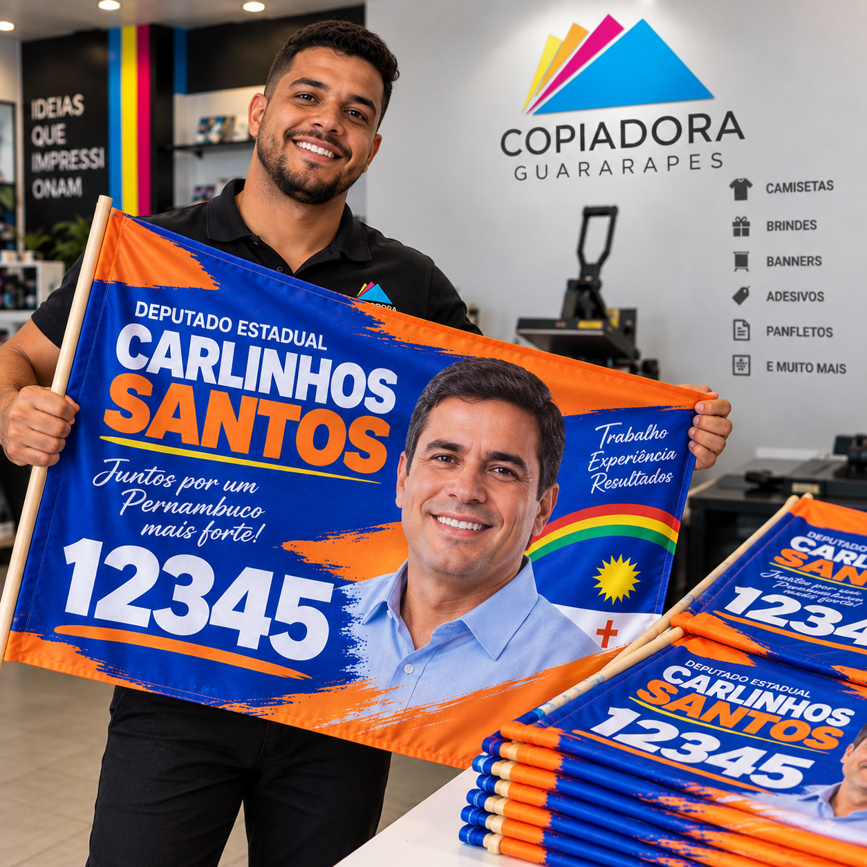 Bandeiras personalizadas