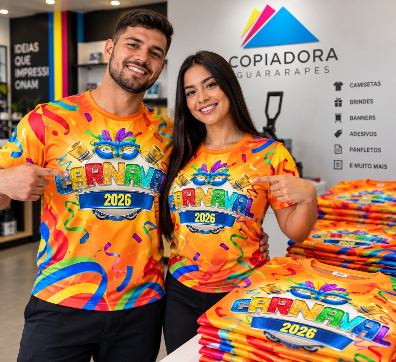 Abadá em elanquinha com sublimação total